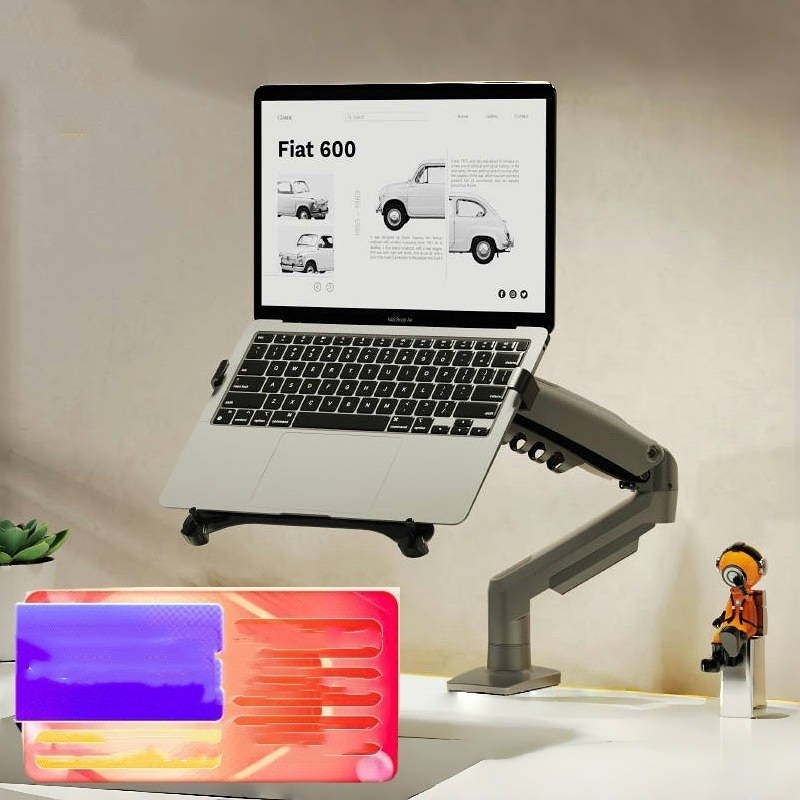 Dual telescopic Monitor holder and Notebook stand - McRick Shop