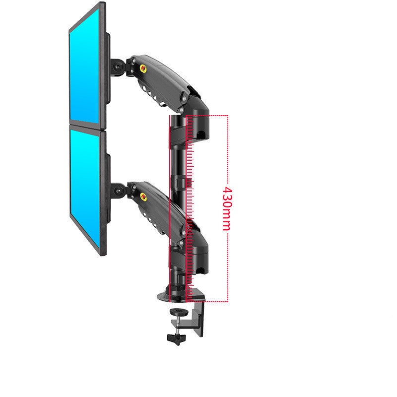 F80 Computer Monitor Stand Desktop Lcd Dual Screen Telescopic Rotating Lifting Desktop Shelf F100A - McRick Shop