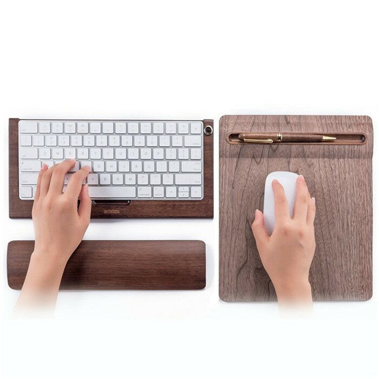 Wrist Pads Keyboard Pads Wooden Hand Pads Keyboard And Mouse Wrist Pads One-Handed Support - McRick Shop