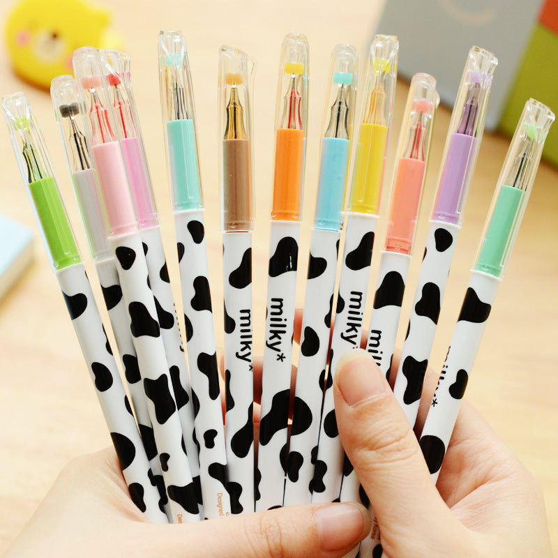 Cow design color gel pen - McRick Shop