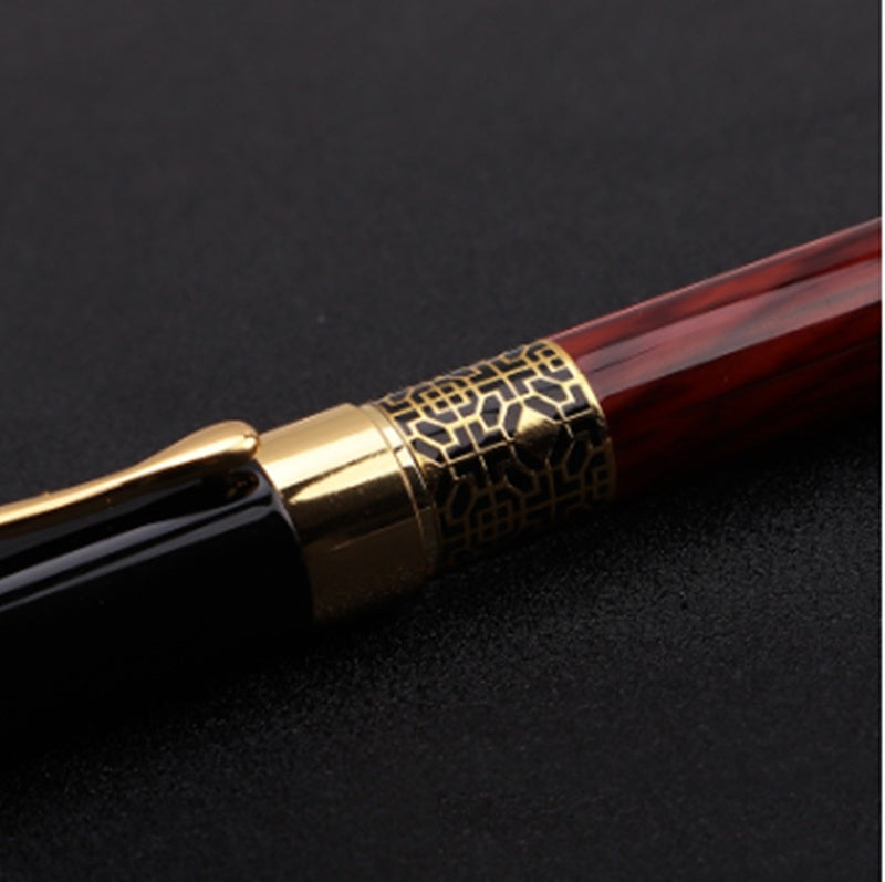 ImitationMahogany Metal Wood Grain Fountain Pen - McRick Shop