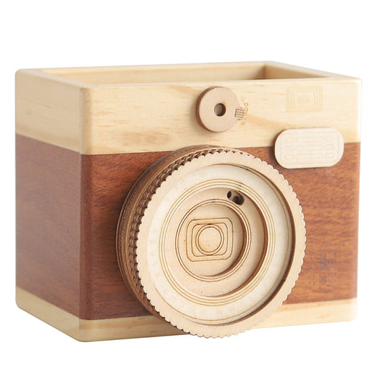 Wooden camera pen holder - McRick Shop