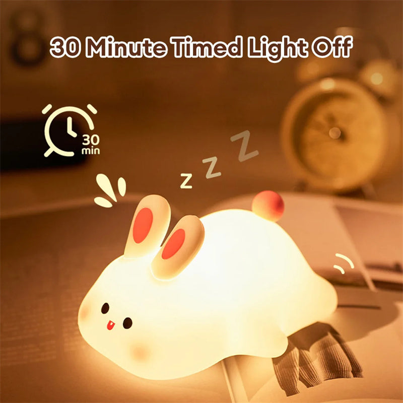 Big Face Bunny Silicone Lamp