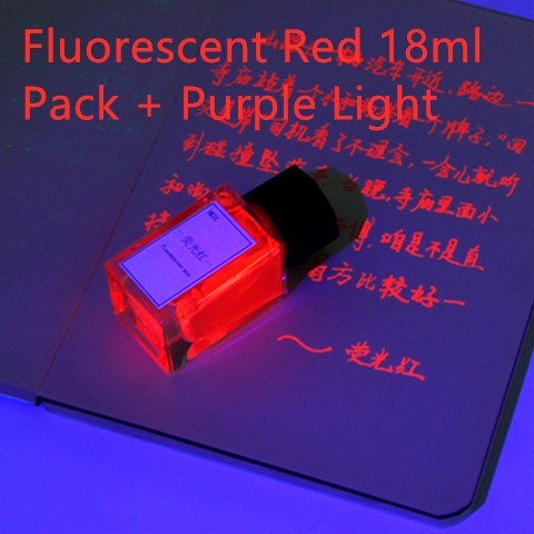 Invisible ink transparent violet ink fluorescent