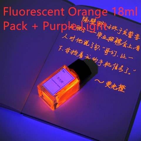 Invisible ink transparent violet ink fluorescent