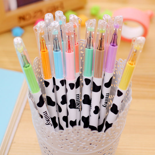 Cow design color gel pen - McRick Shop