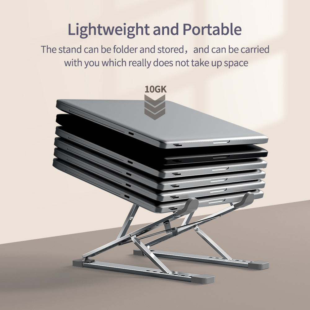 Double Aluminum Alloy foldable Notebook Bracket - McRick Shop