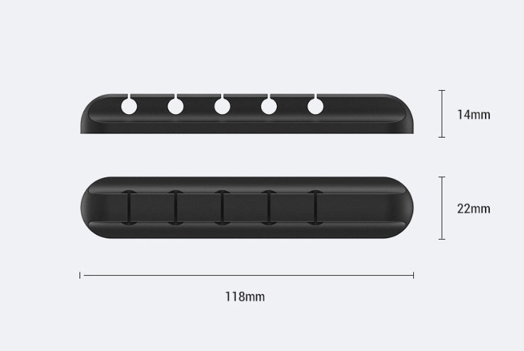 Silicone storage cable management cable clamp - McRick Shop