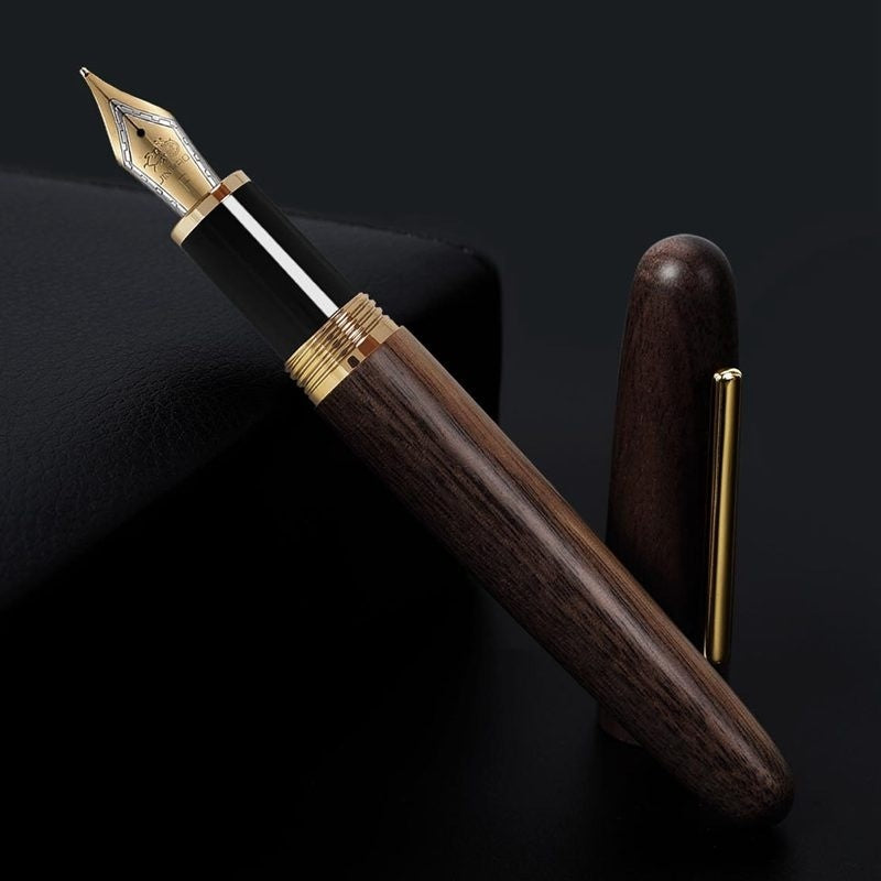 Pen Wooden Pole Rotating Cap Of A Pen Men's And Women's Business Calligraphy Practice - McRick Shop