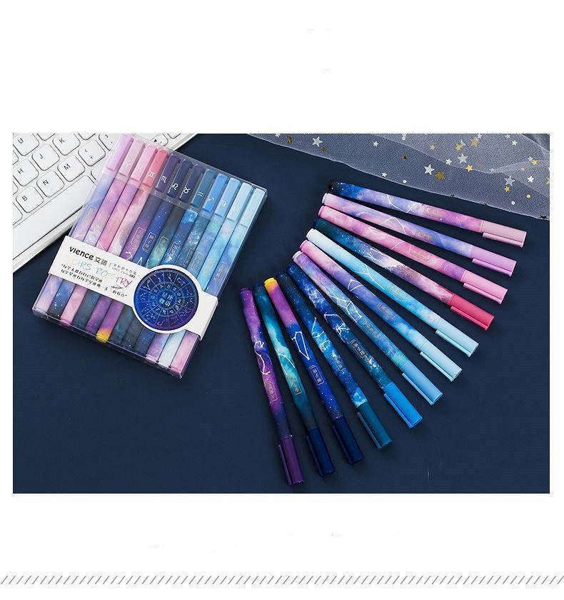 Twelve Constellation Pen Bright Star Pen Zodiac Ballpoint Pen - McRick Shop