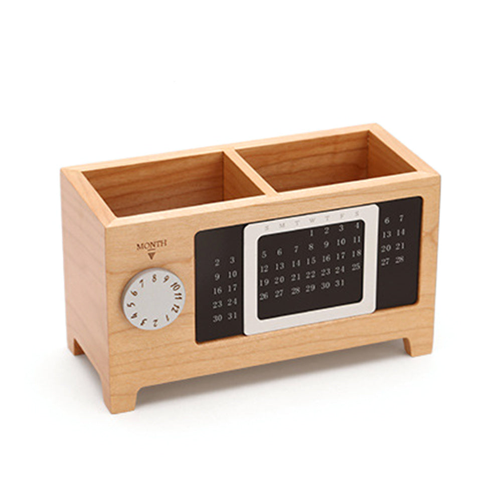 Calendar wooden pen holder - McRick Shop