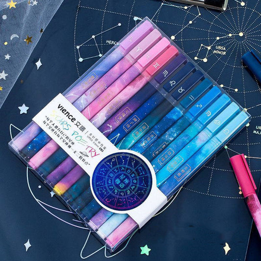 Twelve Constellation Pen Bright Star Pen Zodiac Ballpoint Pen - McRick Shop