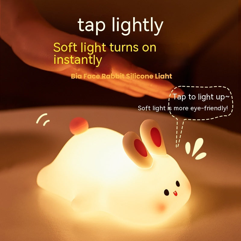 Big Face Bunny Silicone Lamp