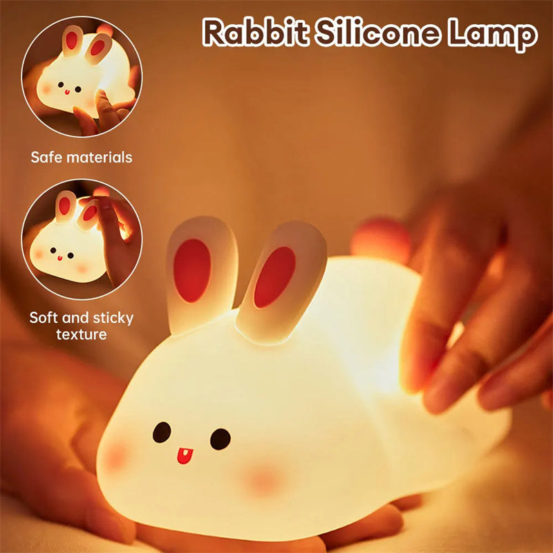 Big Face Bunny Silicone Lamp