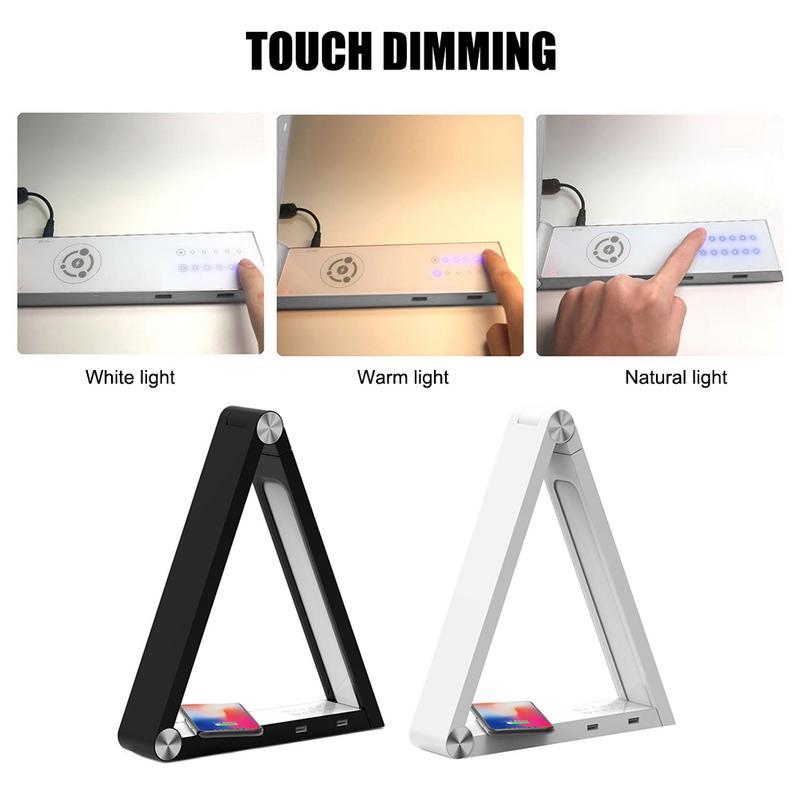 LED Triangle Desk Lamp + Charging Station - McRick Shop