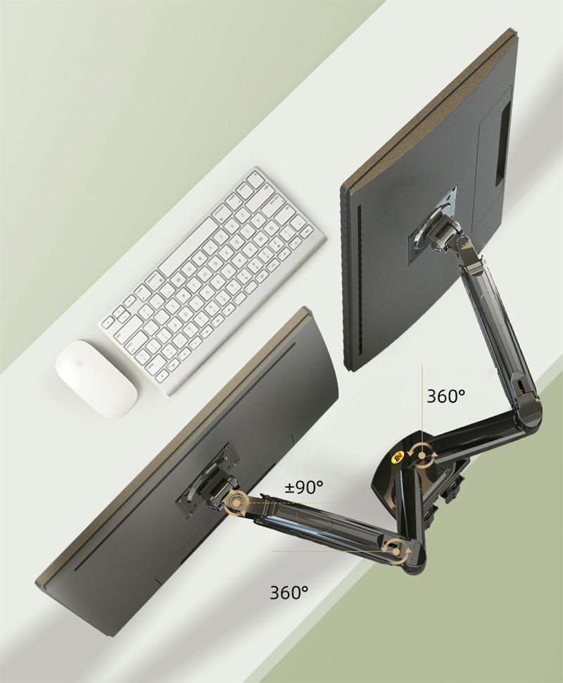 Dual-screen Monitor Stand Base Swivel Lift Telescopic - McRick Shop