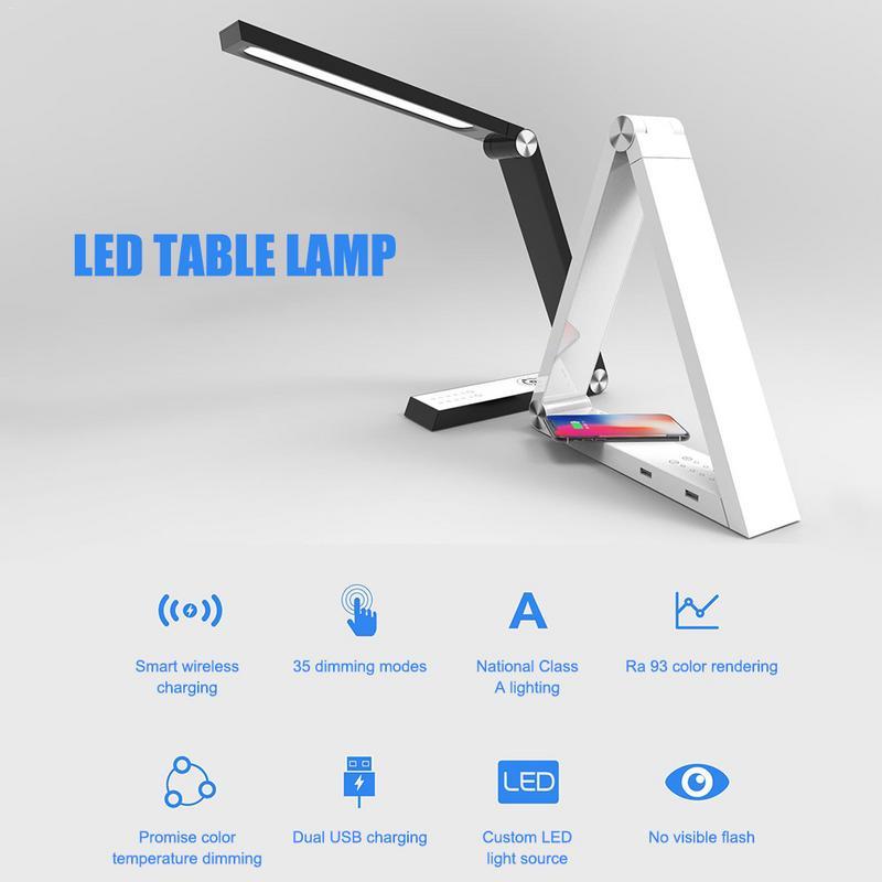 LED Triangle Desk Lamp + Charging Station - McRick Shop