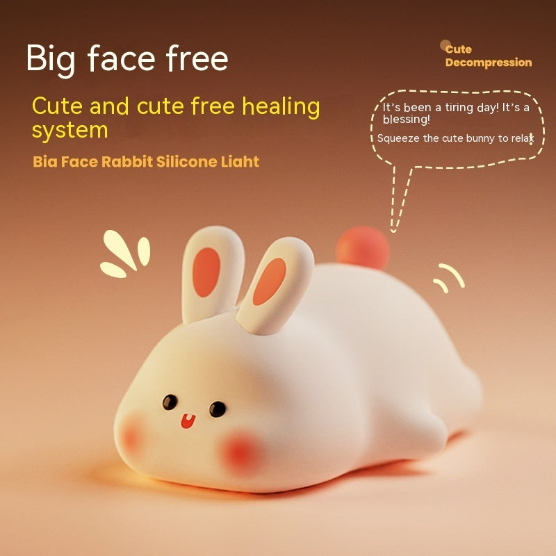 Big Face Bunny Silicone Lamp